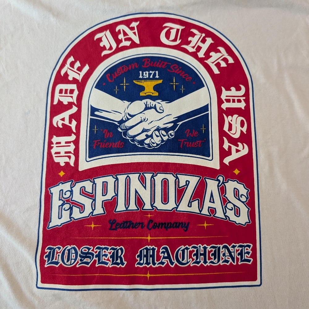 Lose Machine Espinoza's Leather Company T-Shirt L